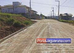 Obras na Rua Valmor Aledúcio Rodrigues, no Morro Grande, entram em fase de finalização.