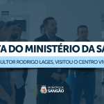 Sangão recebe visita de consultor do Ministério da Saúde no Centro Viver Bem