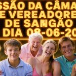 Sessão da Câmara de Vereadores de Sangão dia 08-06-2026